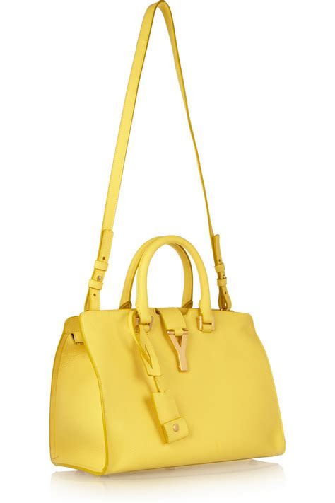 ysl mini cabas yellow